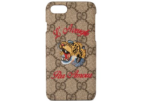 Gucci iPhone Case Supreme GG Tiger 7/8 Beige 